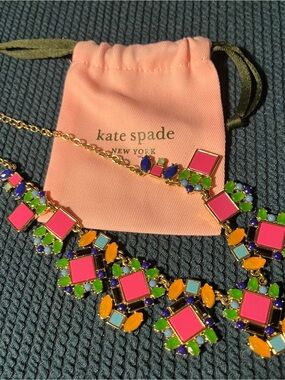 Kate Spade Pink & Multicolor Statement Necklace and Satchel